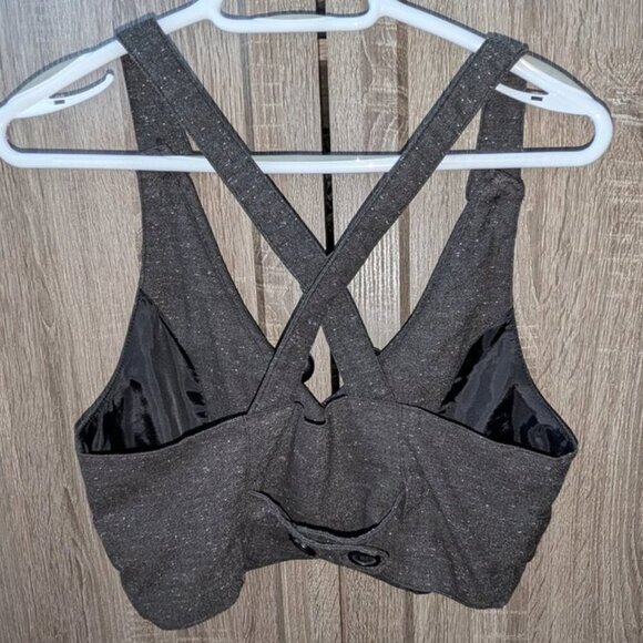 *3 FOR $9* Joe Benbasset Marled Sleeveless Crop Button Front Cris Cross Tank Top - Picture 2 of 2